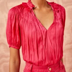 ULLA JOHNSON Eleni Top - Orchid -Cheap Style Qube Store ULLA JOHNSON Eleni Top ORCHID 05