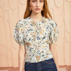 ULLA JOHNSON Elise Top - Gardenia 7 ULLA JOHNSON Elise Top - Gardenia -Cheap Style Qube Store ULLA JOHNSON Elise Top GARDENIA 0013