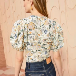 ULLA JOHNSON Elise Top - Gardenia 9 ULLA JOHNSON Elise Top - Gardenia -Cheap Style Qube Store ULLA JOHNSON Elise Top GARDENIA 0121