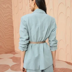 ULLA JOHNSON Ellery Jacket - Agave -Cheap Style Qube Store ULLA JOHNSON Ellery Jacket AGAVE 0132