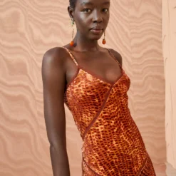 ULLA JOHNSON Elodie Dress - Sienna -Cheap Style Qube Store ULLA JOHNSON Elodie Dress SIENNA 0112