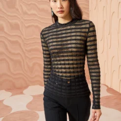 ULLA JOHNSON Emma Top - Noir 7 ULLA JOHNSON Emma Top - Noir -Cheap Style Qube Store ULLA JOHNSON Emma Top NOIR 0007