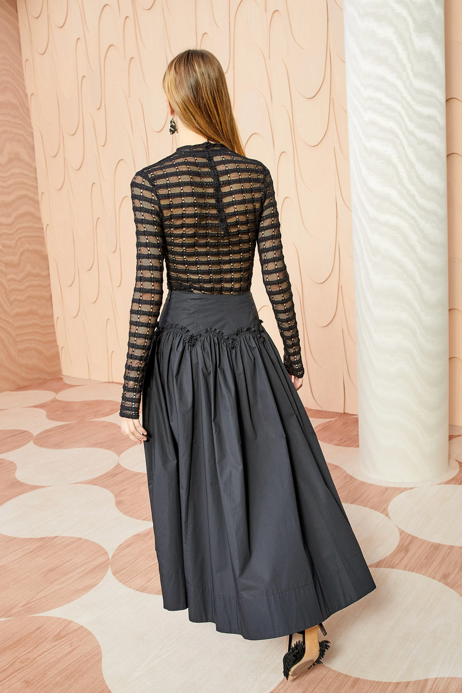 ULLA JOHNSON Emmy Skirt - Noir 3 ULLA JOHNSON Emmy Skirt - Noir - Image 3