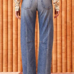 ULLA JOHNSON The Esme Jean - Danube Medium Indigo Wash -Cheap Style Qube Store ULLA JOHNSON Esme Jean DANUBE MEDIUM WASH 03