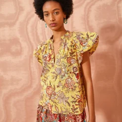 ULLA JOHNSON Evelyn Top - Calla Lily -Cheap Style Qube Store ULLA JOHNSON Evelyn Top CALLA LILY 05