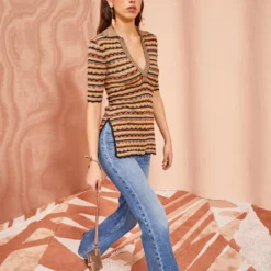 ULLA JOHNSON Felix Top - Tiger's Eye -Cheap Style Qube Store ULLA JOHNSON Felix Top TIGER SEYE 0040