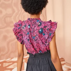 ULLA JOHNSON Fleur Top - Snapdragon -Cheap Style Qube Store ULLA JOHNSON Fleur Top SNAPDRAGON 04