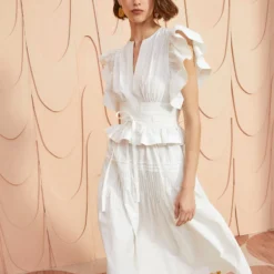 ULLA JOHNSON Florence Dress - Pristine -Cheap Style Qube Store ULLA JOHNSON Florence Dress PRISTINE 0055