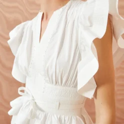 ULLA JOHNSON Florence Dress - Pristine -Cheap Style Qube Store ULLA JOHNSON Florence Dress PRISTINE 0112