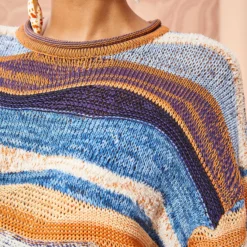 ULLA JOHNSON Francie Pullover - Aegean -Cheap Style Qube Store ULLA JOHNSON Francie Pullover AEGEAN 05