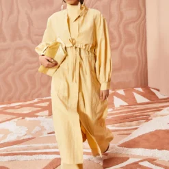 ULLA JOHNSON Galina Coat - Dune -Cheap Style Qube Store ULLA JOHNSON Galina Coat DUNE 0192