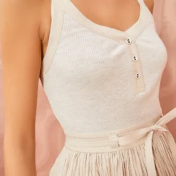 ULLA JOHNSON Georgia Dress - Cobblestone -Cheap Style Qube Store ULLA JOHNSON Georgia Dress COBBLESTONE 05