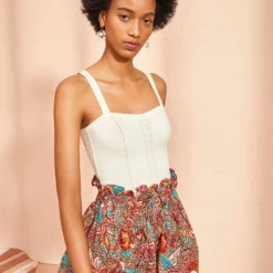 ULLA JOHNSON Giselle Top - Chalk -Cheap Style Qube Store ULLA JOHNSON Giselle Top CHALK 03