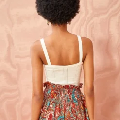 ULLA JOHNSON Giselle Top - Chalk -Cheap Style Qube Store ULLA JOHNSON Giselle Top CHALK 04