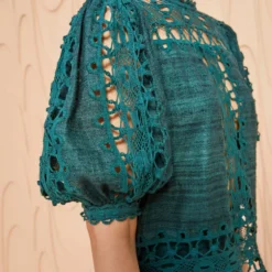 ULLA JOHNSON Gita Top - Cypress -Cheap Style Qube Store ULLA JOHNSON Gita Top CYPRESS 0091