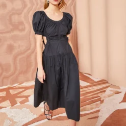 ULLA JOHNSON Golda Dress - Noir