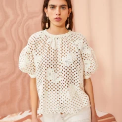 ULLA JOHNSON Grace Top - Pearl -Cheap Style Qube Store ULLA JOHNSON Grace Top PEARL 03