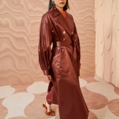 ULLA JOHNSON Helaine Coat - Mahogany -Cheap Style Qube Store ULLA JOHNSON Helaine Coat MAHOGANY 0130