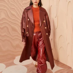 ULLA JOHNSON Helaine Coat - Mahogany