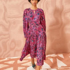 ULLA JOHNSON Helia Dress - Snapdragon -Cheap Style Qube Store ULLA JOHNSON Helia Dress SNAPDRAGON 03