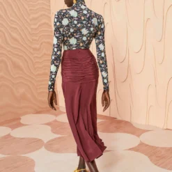 ULLA JOHNSON Imani Skirt - Mahogany -Cheap Style Qube Store ULLA JOHNSON Imani Skirt MAHOGANY 0123