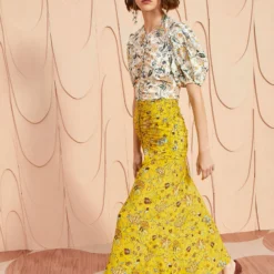 ULLA JOHNSON Imani Skirt - Mimosa -Cheap Style Qube Store ULLA JOHNSON Imani Skirt MIMOSA 0088