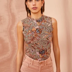 ULLA JOHNSON Ines Top - Wheat Flower -Cheap Style Qube Store ULLA JOHNSON Ines Top WHEAT FLOWER 05