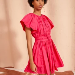 ULLA JOHNSON Jessa Dress - Orchid -Cheap Style Qube Store ULLA JOHNSON Jessa Dress ORCHID 05