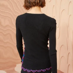 ULLA JOHNSON Juniper Pullover - Noir -Cheap Style Qube Store ULLA JOHNSON Juniper Pullover NOIR 04