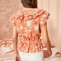 ULLA JOHNSON Kaede Top - Mesa Floral -Cheap Style Qube Store ULLA JOHNSON Kaede Top MESA FLORAL 04