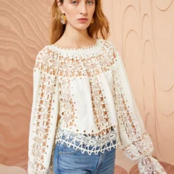 ULLA JOHNSON Kavita Blouse - Ivory 9 ULLA JOHNSON Kavita Blouse - Ivory -Cheap Style Qube Store ULLA JOHNSON Kavita Blouse IVORY 0031