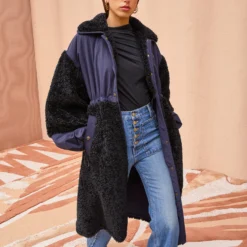 ULLA JOHNSON Killian Coat - Midnight -Cheap Style Qube Store ULLA JOHNSON Killian Coat MIDNIGHT 0133