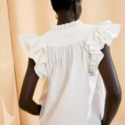 ULLA JOHNSON Lei Top - Blanc -Cheap Style Qube Store ULLA JOHNSON LEI TOP BLANC 04