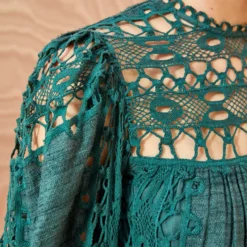 ULLA JOHNSON Lata Dress - Cypress -Cheap Style Qube Store ULLA JOHNSON Lata Dress CYPRESS 0071