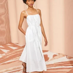 ULLA JOHNSON Leela Dress - Pristine -Cheap Style Qube Store ULLA JOHNSON Leela Dress PRISTINE 04