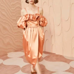 ULLA JOHNSON Lelita Dress - Copper