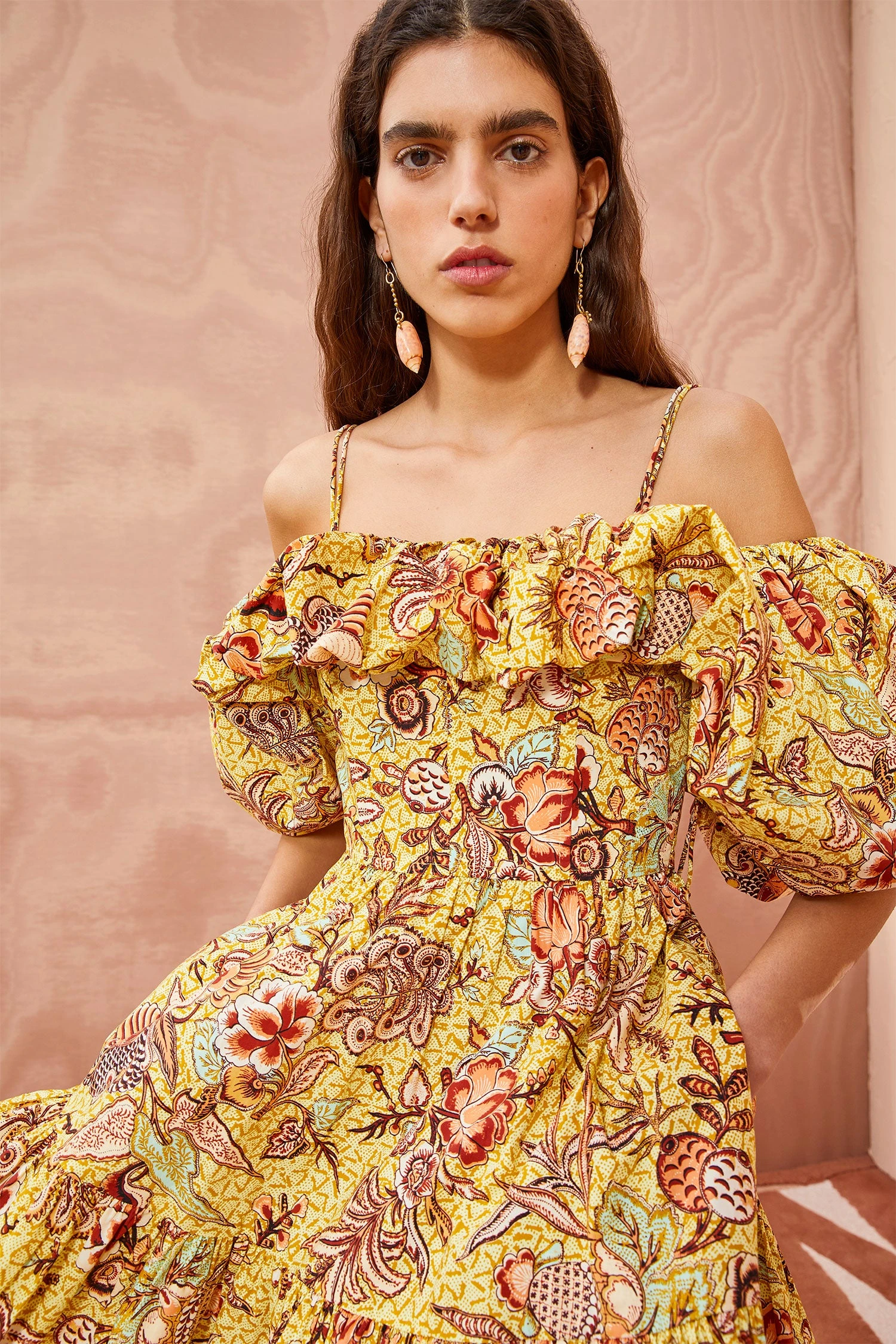 ULLA JOHNSON Lila Dress - Calla Lily 3 ULLA JOHNSON Lila Dress - Calla Lily - Image 3