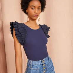 ULLA JOHNSON Lilo Top - Midnight