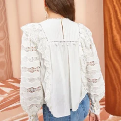 ULLA JOHNSON Lily Blouse - Pristine -Cheap Style Qube Store ULLA JOHNSON Lily Blouse PRISTINE 04