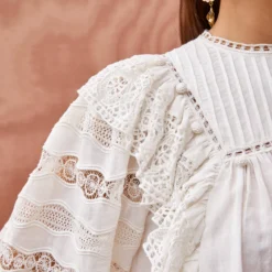 ULLA JOHNSON Lily Blouse - Pristine -Cheap Style Qube Store ULLA JOHNSON Lily Blouse PRISTINE 05