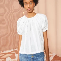 ULLA JOHNSON Lora Top - Pristine -Cheap Style Qube Store ULLA JOHNSON Lora Top PRISTINE 03