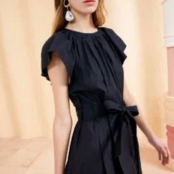 ULLA JOHNSON Mae Dress - Noir 7 ULLA JOHNSON Mae Dress - Noir -Cheap Style Qube Store ULLA JOHNSON MAE DRESS NOIR 03