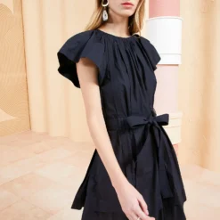 ULLA JOHNSON Mae Dress - Noir 9 ULLA JOHNSON Mae Dress - Noir -Cheap Style Qube Store ULLA JOHNSON MAE DRESS NOIR 05