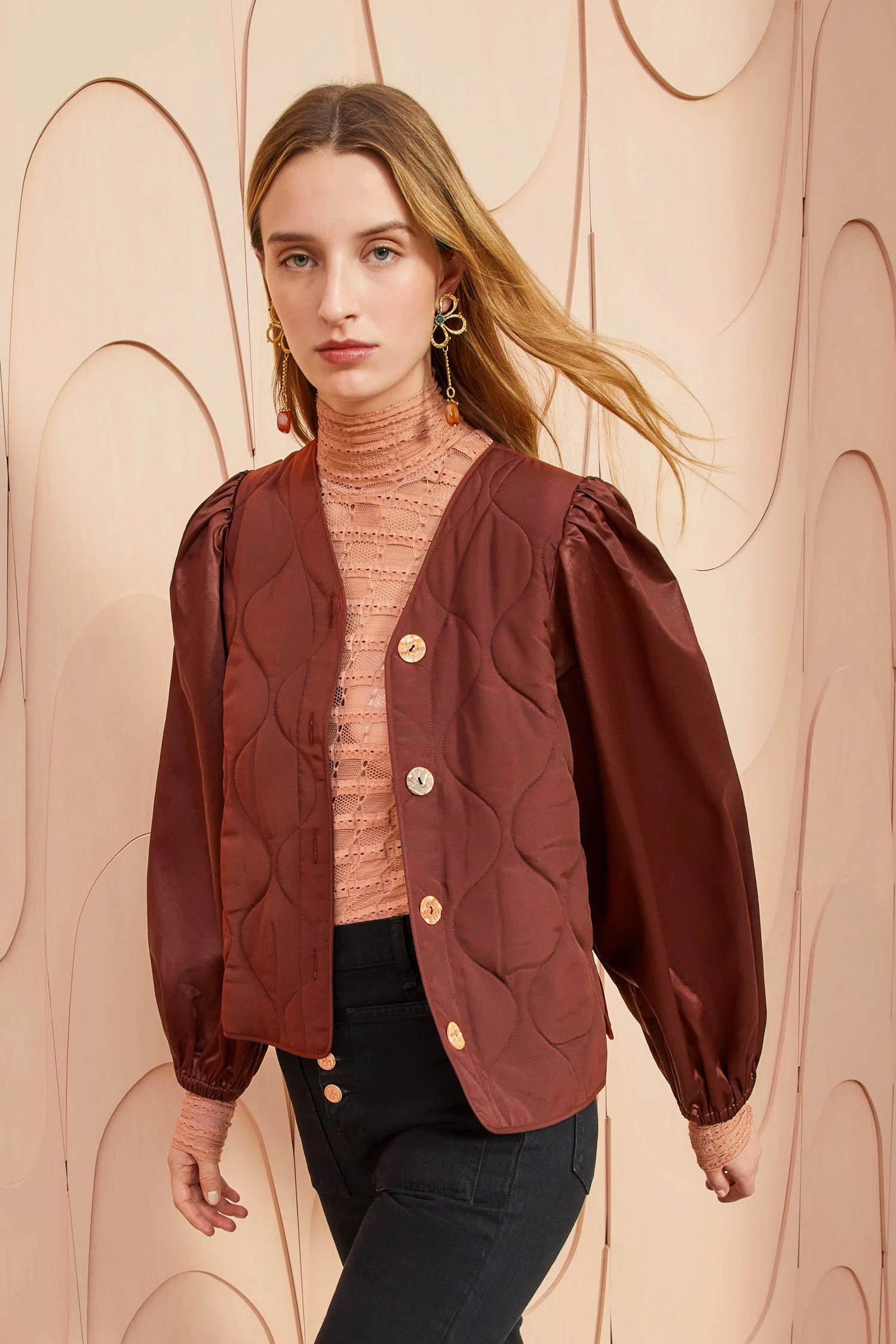 ULLA JOHNSON Maddox Jacket - Mahogany 1 ULLA JOHNSON Maddox Jacket - Mahogany