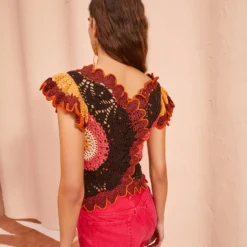 ULLA JOHNSON Magdalena Top - Pomegranate -Cheap Style Qube Store ULLA JOHNSON Magdalena Top POMEGRANATE 0237