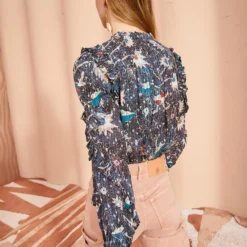 ULLA JOHNSON Manet Blouse - Jet -Cheap Style Qube Store ULLA JOHNSON Manet Blouse JET 04