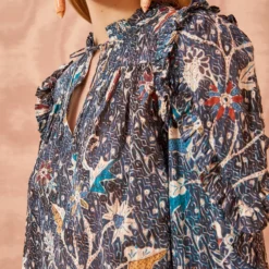 ULLA JOHNSON Manet Blouse - Jet -Cheap Style Qube Store ULLA JOHNSON Manet Blouse JET 05