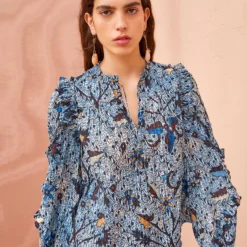 ULLA JOHNSON Manet Blouse - Morning Glory -Cheap Style Qube Store ULLA JOHNSON Manet Blouse MORNING GLORY 05