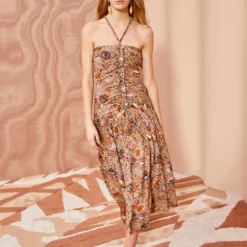 ULLA JOHNSON Marcella Dress - Wheat Flower