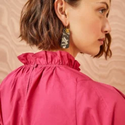 ULLA JOHNSON Marlie Blouse - Rosebud -Cheap Style Qube Store ULLA JOHNSON Marlie Blouse ROSEBUD 04